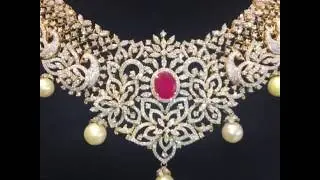 Luxuriant Diamond Necklace | Diamond Jewellery Online | Krishnapearls