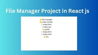 File manager project in React js | Build a file manager in online Compiler
