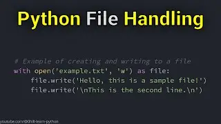 Reading, Writing and Managing Files in the Python Programming Language