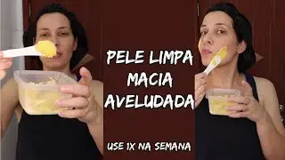 PELE LIMPA MACIA E AVELUDADA sem GASTAR NADA esfoliante de fubá