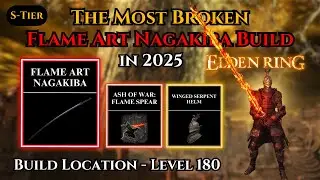 Flame Spear Nagakiba Faith Samurai Build Elden Ring 2025 + DLC Tutorial & Location Nagakiba Build