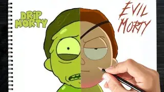 Drawing Morty but in 4 different styles (full video)