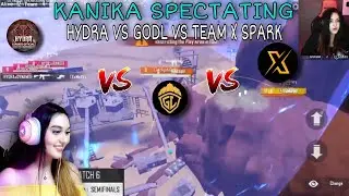 KANIKA SPECTATING HYDRA VS GODL VS TEAM X SPARK FIGHT I #BGMI @KANIGAMING