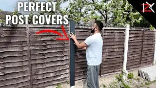 How To Cover & Extend Garden Concrete Posts - Modern Look - LIFETIME NO Maintenance - Level It Out