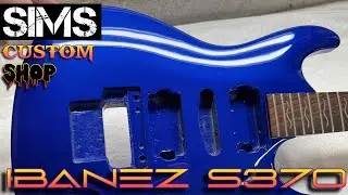 Ibanez S370 - Lexus Ultrasonic Blue by Sims Custom Shop