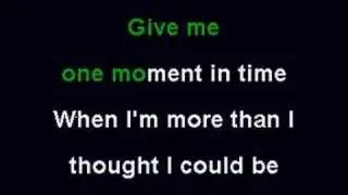 Whitney Huston - One Moment In Time (Karaoke)