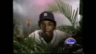 1987 Detroit Commercial: Tigers go Krogering (Dan Petry, Darnell Coles, Tom Brookens, Dave Bergman)