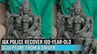 J&K police recover rare 100-year-old sculpture from driver in time; foil sale attempt