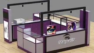 how to build the mall eyebrow kiosk & eyebrow threading kiosk design