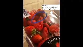 laser micro perforating for fresh-keeping film
