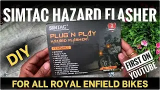 How To Install Hazard Flasher|| Simtac Hazard Module||Easy Installation on Meteor 350#diy