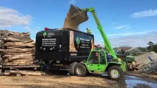 New Transmanut Woodchip Blower for Woodfuel Gwynedd taking its first load