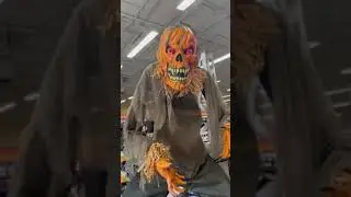 Spirit Halloween 2022 possessed pumpkin demo location at Roswell Georgia