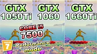 GTX 1050 Ti 1060 1660 Ti&times;CORE i5 7500/fortnite chapter7 season1/performance/FPS TEST/フォートナイト/2026
