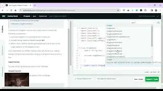 Java Singleton Pattern | HackerRank