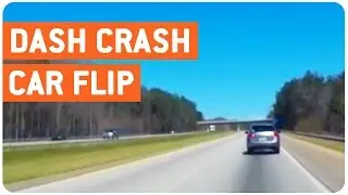 Car Flips Over | Tire Blowout