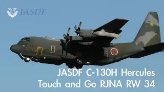 JASDF C-130H Hercules Touch and Go RJNA/NKM RW 34