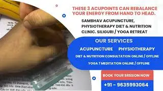Acupuncture for Complete Healrh. Book your Session now @ 9635993064