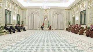 ولي العهد والمستشار الألماني يعقدان جلسة مباحثات رسمية