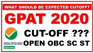 GPAT 2020 | WHAT SHOULD BE CUTOFF ?? | CUTOFF PREDICTION | PAPER REVIEW | ANALYSIS