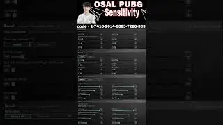 OSAL SENSITIVITY & CONTROL | OSAL All SETTINGS REVEALED | PUBG MOBILE/BGMI