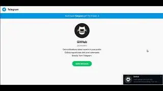 How to get notifications from GitHub repo in Telegram
