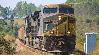 IMPRESSIONANTE A QUANTIDADE DE VAGÕES DESTE TREM, um dos maiores e mais pesados do Brasil - CONFIRA