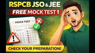 RSPCB JSO &  JEE FREE MOCK TEST 1 