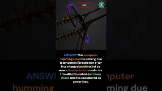 Why computer humming sound occurred in HT transmission line? #coronaeffect #electrical #interview