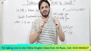 Will v/s Shall | Modal Verbs | By Syed Ali Raza Kazmi