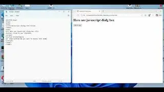 Javscript Dialog Box | How To Use Confirm and Alert Javscript Dialog box in html