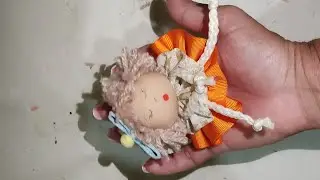 Boneca de fuxico , super fácil. para iniciantes.