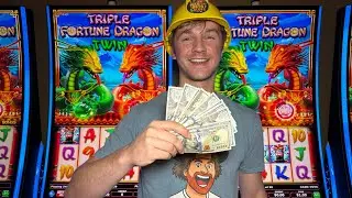 Я вложил 1000 долларов в High Limit Triple Fortune Dragon Twin!