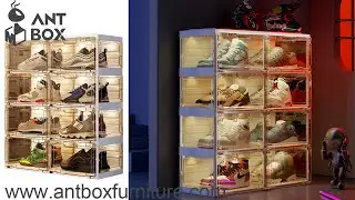 Ant box acrylic shoe caibnet with led lights Mayi Box
