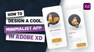 How to design a cool minimalist app in Adobe XD. [Step-by-Step] Adobe XD Tutorial for Beginners
