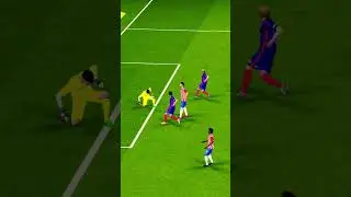 Messi blitz curl goal #doubletouch #efootball #viral #shorts #footballskills #trending