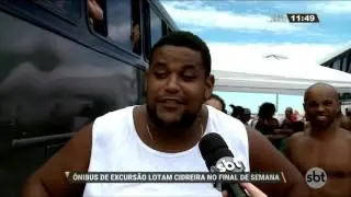Praia lotadas no final de semana de calor no RS