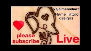 🎨Sunday special LIVE Name Art | Mehndi & Tattoo Style Name Writing💖 LIVE Custom Name Mehndi |