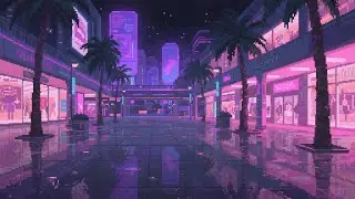 Virtual Plaza - Chill 90s Synthwave Focus
