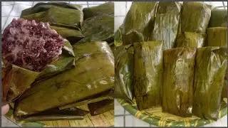 KUE TRADISIONAL !! CARA MEMBUAT LAPEK KETAN PISANG KHAS MINANG / RESEP LEMET KETAN PISANG YANG ENAK