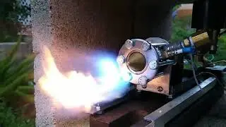 first test of a rotating detonation engine