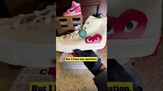 Sneakers that upgrade your collection! (Converse Comme des Garcon) 🔥🔥 #shorts #sneakers #converse