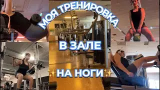 МОЯ ТРЕНИРОВКА В ЗАЛЕ НА НОГИ💪