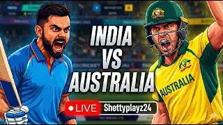 🔴 SHETTYPLAYZ24 IS LIVE🔴 🔴REAL CRICKET GAMEPLAY 🏏 INDIA 🦁 VS AUSTRALIA 🦘