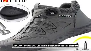 Quality Safety Shoes Men Boots Rotating button Work Boots Steel toe shoes waterproof leather boots