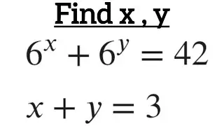 A Nice Math Two VVariables Equation. Find x and y. #maths #viral #subscribe