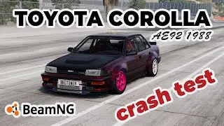 BeamNG.Drive – Toyota Corolla AE92 1988 Crash Test