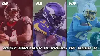 BEST NFL Fantasy Players of Week 11 | QB, RB, and WR