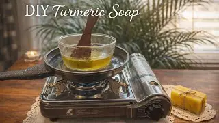 How to Make Turmeric Soap at Home|EasyDouble Boiler Method