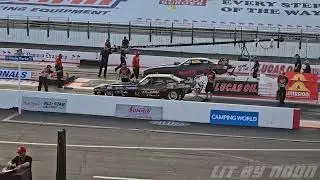 Ryan Horan, Tim Boychuk, Legends Nostalgia Funny Car, Qualifying Rnd 2, the 64th annual NHRA Wintern